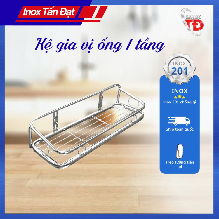 Kệ gia vị ống 1 tầng