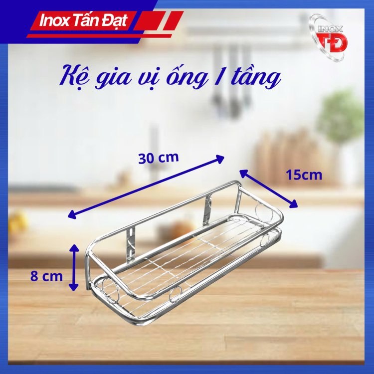 Kệ gia vị ống 1 tầng