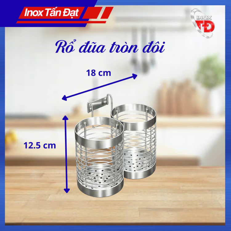 Rổ đũa tròn đôi